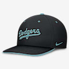 Gorra Nike Dri-FIT de la MLB ajustable para hombre Los Angeles Dodgers Pro Tech Script