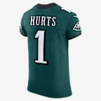 Jersey de fútbol americano Nike Dri-FIT de laNFL Elite para hombre Jalen Hurts Philadelphia Eagles