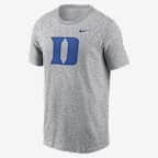 Playera universitaria Nike para hombre Duke Blue Devils Primetime Logo - Gris oscuro jaspeado
