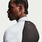 Playera de manga larga rashguard para hombre Nike Swim Whitewater