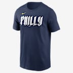Philadelphia Phillies City Connect Large Logo Men's Nike MLB T-Shirt - Navy