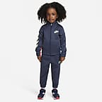 Nike Dri-FIT Colorblocked Toddler 2-Piece Full-Zip Set - Thunder Blue