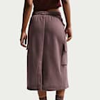 Falda midi cargo para mujer Nike Sportswear Phoenix Fleece