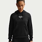 Sudadera con gorro sin cierre de halterofilia para mujer Nike