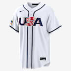 Nolan McLean USA Baseball 2026 World Baseball Classic Men's Nike Stadium Jersey - White