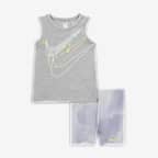 Nike "Just DIY It" Bike Shorts Set Baby 2-Piece Set - Photon Dust