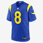 Jersey Nike de la NFL Game para hombre Kyren Williams Los Angeles Rams - Royal