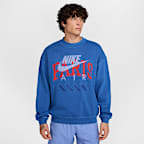 Sudadera de cuello redondo de tejido Fleece para hombre Nike Air "Paris"