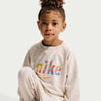 나이키 E1D1 유아 프렌치 테리 투피스 그래픽 크루 세트