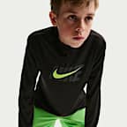 Nike Swim Hydroguard Big Kids' (Boys') Dri-FIT UV Long Sleeve Top