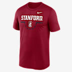 Playera universitaria Nike Dri-FIT para hombre Stanford Courtside - Rojo cardenal