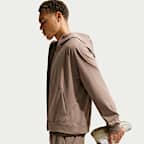 Sudadera con gorro de alto rendimiento Dri-FIT de cierre completo con protección contra los rayos UV para hombre Nike Primary NanoKnit