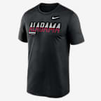 Playera universitaria Nike Dri-FIT para hombre Alabama Sideline Legend - Negro