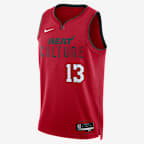Jersey Nike Dri-FIT de la NBA Swingman para hombre Bam Adebayo Miami Heat 2024/25 City Edition - Rojo universitario