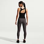 나이키 젠비 여성 하이웨이스트 7/8 노 프론트 심 레깅스