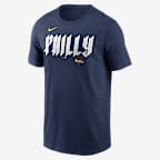 Playera Nike de la MLB para hombre Alec Bohm Philadelphia Phillies City Connect - Azul marino