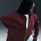 Sudadera con gorro con cierre completo oversized para mujer Nike Sportswear Phoenix Fleece (talla grande)