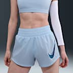 ナイキ ワン ウィメンズ Dri-FIT ミッドライズ ランニングショートパンツ (インナー付き)