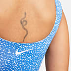 Top cropped de natación reversible para mujer Nike
