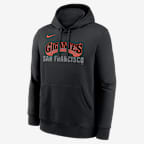 Sudadera con gorro sin cierre Nike de la MLB para hombre San Francisco Giants Alternate - Negro