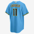 Jersey Nike de la MLB Replica para hombre Jackson Chourio Milwaukee Brewers