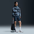 ナイキ ワン ウィメンズ Therma-FIT オーバーサイズド 1/2ジップ フリース プリント トップ