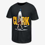 Playera de básquetbol Nike para niños talla grande Caitlin Clark "So Win" - Negro