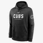 Chicago Cubs Fashion Club Men's Nike MLB Pullover Hoodie - Black