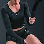 Nike Pro Women's Dri-FIT Cropped Long-Sleeve Top