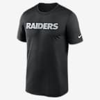 Nike Dri-FIT Wordmark Legend (NFL Las Vegas Raiders) Men's T-Shirt - Black