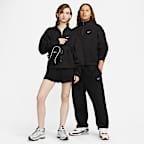 Playera con cierre de 1/4 de tejido Fleece para hombre Nike Solo Swoosh