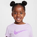 Conjunto de dos piezas de scooter de malla Swoosh Motion infantil Nike Dri-FIT