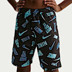 Shorts de playa o alberca con forro de ropa interior de 18 cm para niño talla grande Nike Swim Breaker