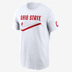 Ohio State Primetime Campus 2-Hit Swoosh Men's Nike College T-Shirt - White