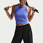 나이키 원 여성 드라이 핏 미드라이즈 우븐 팬츠