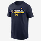 Michigan Primetime Kinetic Men's Nike College T-Shirt - Navy