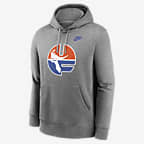 Florida Gators Legacy Club Primary Logo Men's Nike College Pullover Hoodie - Dark Grey Heather