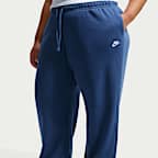 Nike Sportswear Club Fleece Women's Mid-Rise Wide-Leg Sweatpants (Plus Size)