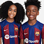 F.C. Barcelona 2023/24 Stadium Home Older Kids' Nike Dri-FIT Football Shirt