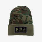 UCLA Nike College Beanie - Camo Green