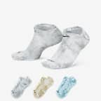 Nike Everyday Plus Cushioned No-Show Socks (3 Pairs) - Multi-Colour