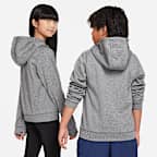Sudadera con gorro sin cierre Therma-FIT para niños grandes Nike Multi+