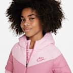 Doudoune à capuche et chevrons Nike pour Jeune enfant