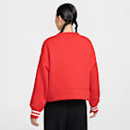 나이키 스포츠웨어 피닉스 플리스 여성 오버 오버사이즈 그래픽 가디건