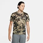 Nike Dri-FIT Trainings-T-Shirt im Camo-Design für Herren