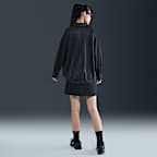 Nike Sportswear Women's Oversized Jacquard Striped Button-Down Shirt