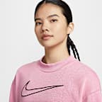 ナイキ Dri-FIT ゲット フィット ウィメンズ グラフィック クルーネック スウェットシャツ