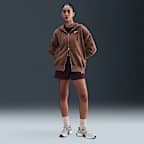 Sudadera con gorro con cierre completo de tejido Fleece oversized para mujer Nike Sportswear Phoenix