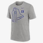 Duke Blue Devils Local Campus Time Honored Tradition Men's Nike College T-Shirt - Dark Grey Heather