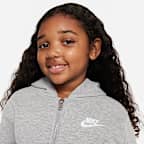 Nike Sportswear Club Fleece Younger Kids' Full-Zip Hoodie